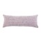 Laddha Home Designs 36" Lavender and White Wispy Ways Rectangular Lumbar Throw Pillow